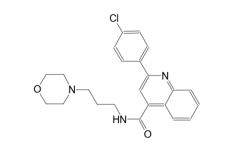 2-(4-chlorophenyl)-N-[3-(4-morpholinyl)propyl]-4-quinolinecarboxamide
