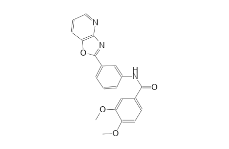 benzamide, 3,4-dimethoxy-N-(3-oxazolo[4,5-b]pyridin-2-ylphenyl)-