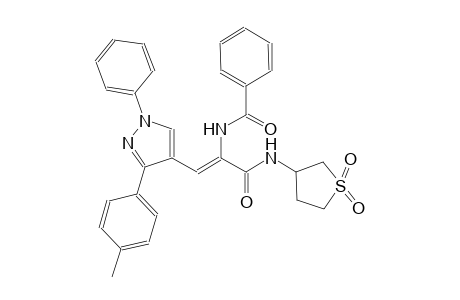 N-{(Z)-1-{[(1,1-dioxidotetrahydro-3-thienyl)amino]carbonyl}-2-[3-(4-methylphenyl)-1-phenyl-1H-pyrazol-4-yl]ethenyl}benzamide