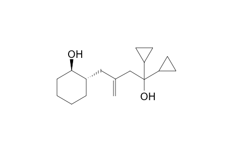 1,1-Dicyclopropyl-3-[(1R*,2S*)-2-hydroxycyclohexylmethyl)]-3-buten-1-ol