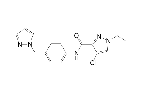 4-chloro-1-ethyl-N-[4-(1H-pyrazol-1-ylmethyl)phenyl]-1H-pyrazole-3-carboxamide