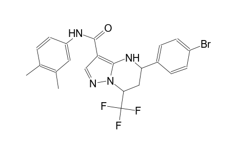 5-(4-bromophenyl)-N-(3,4-dimethylphenyl)-7-(trifluoromethyl)-4,5,6,7-tetrahydropyrazolo[1,5-a]pyrimidine-3-carboxamide