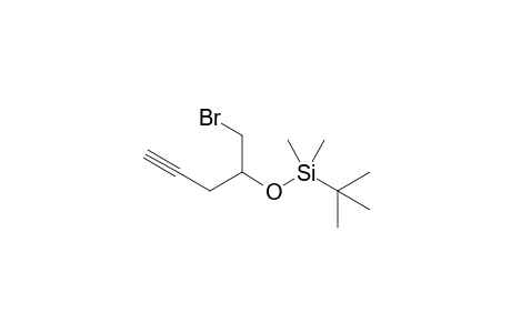 5-Bromo-4-(t-butyldimethylsiloxy)pent-1-yne