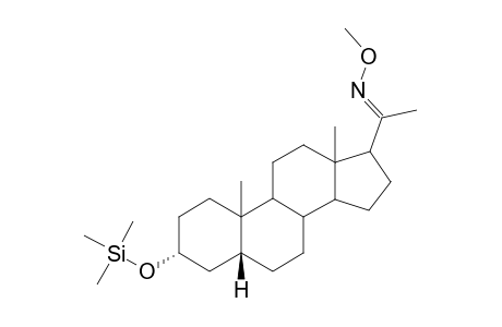 3-[(Trimethylsilyl)oxy]pregnan-20-one o-methyloxime