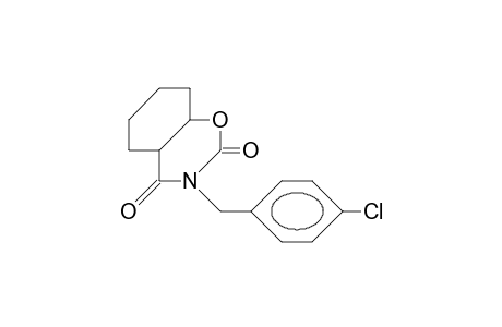 2,4-Dioxo-cis-5,6-tetramethylene-(4-chloro-benzyl)-3,4,5,6-tetrahydro-1,3-oxazine