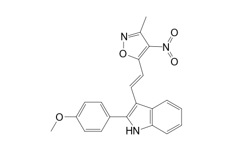 5-{2-[(p-methoxyphenyl)-indol-3-yl]-ethenyl}(3-methyl-4-nitro)isoxazole