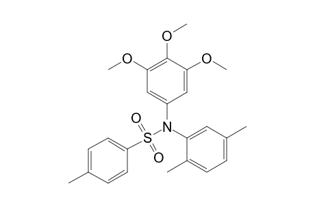 N-(2,5-dimethylphenyl)-4-methyl-N-(3,4,5-trimethoxyphenyl)benzenesulfonamide