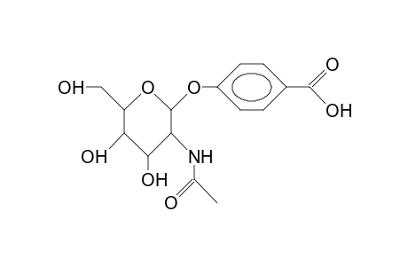 P-Carboxy-phenyl 2-acetamido-2-deoxy-B-D-glucopyranoside