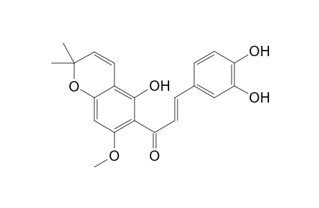2',3,4-Trihydroxy-6'-methoxy-2'',2''-dimethylpyrano[2'',3'':3',4']-chalcone, 3-hydroxyxanthohumol C