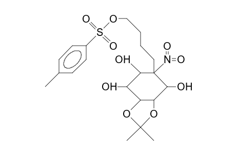 1L-(1,2,5/3,4,6[No2])-3,4-O-isopropylidene-6-nitro-6-(4'-tosyloxy-butyl)-cyclohexane-1,2,3,4,5-pentaol