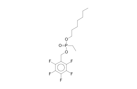 Heptyl pentafluorobenzyl ethylphosphonate