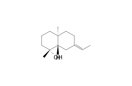 (1.alpha.,4a.alpha.,8a.beta.)-(+-)-Decahydro-7-ethylidene-1,4a-dimethyl-1-naphthalenol