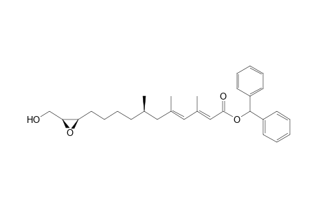 (2E,4E,7R)-11-[(2R,3S)-3-(hydroxymethyl)-2-oxiranyl]-3,5,7-trimethylundeca-2,4-dienoic acid (diphenylmethyl) ester