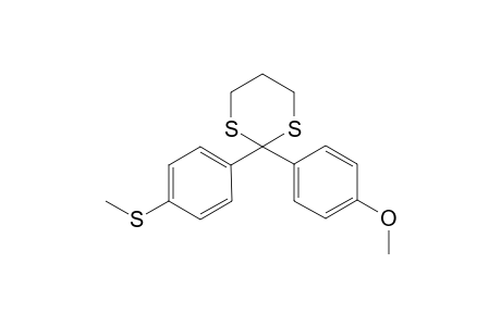 2-(4'methylthiophenyl)-2-(4''-methoxyphenyl)-1,3-dithiane