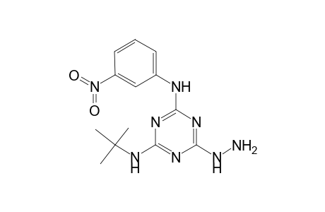 N-tert-Butyl-6-hydrazino-N'-(3-nitro-phenyl)-[1,3,5]triazine-2,4-diamine