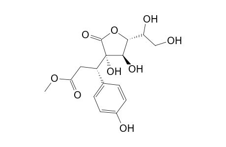 3-Furanpropanoic acid, 5-(1,2-dihydroxyethyl)tetrahydro-3,4-dihydroxy-.beta.-(4-hydroxyphenyl)-2-oxo-, methyl ester, [3S-[3.alpha.,3(R*),4.beta.,5.alpha.(R*)]]-