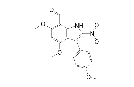 3-(4-Methoxyphenyl)-4,6-dimethoxy-2-nitroindole-7-carboxaldehyde