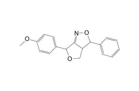 6-(4'-methoxyphenyl)-3a,4-dihydro-3-phenyl-3H,6H-furo[3,4-c]isoxazole