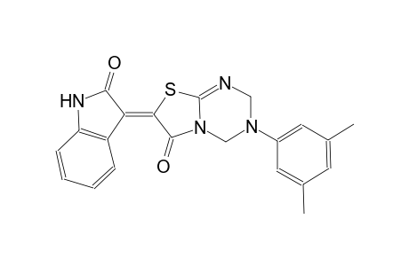 2H-thiazolo[3,2-a][1,3,5]triazin-6(7H)-one, 7-(1,2-dihydro-2-oxo-3H-indol-3-ylidene)-3-(3,5-dimethylphenyl)-3,4-dihydro-, (7Z)-