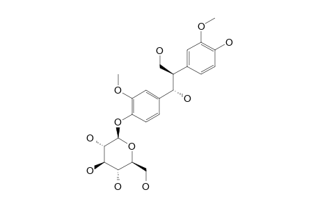 THREO-1,2-BIS-(4-HYDROXY-3-METHOXYPHENYL)-1,3-PROPANEDIOL-4'-O-BETA-D-GLUCOPYRANOSIDE