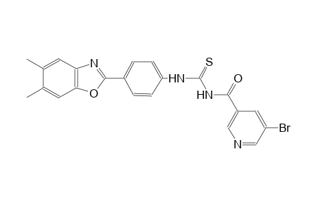 thiourea, N-[(5-bromo-3-pyridinyl)carbonyl]-N'-[4-(5,6-dimethyl-2-benzoxazolyl)phenyl]-