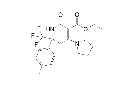 2-(4-Methylphenyl)-6-oxo-4-(1-pyrrolidinyl)-2-(trifluoromethyl)-1,3-dihydropyridine-5-carboxylic acid ethyl ester