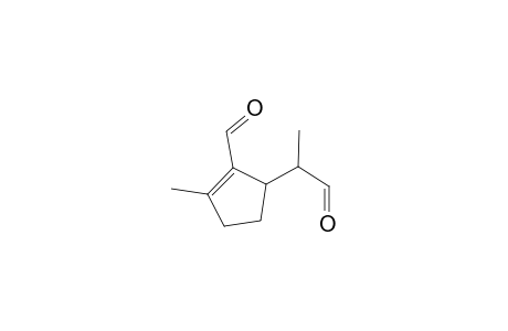 2-Cyclopentene-1-acetaldehyde, 2-formyl-.alpha.,3-dimethyl-