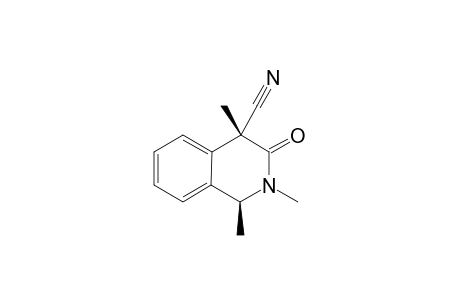 (1S*,4R*)-4-Cyano-1,2,4-trimethyl-1,2,3,4-dihydroisoquinolin-3-one