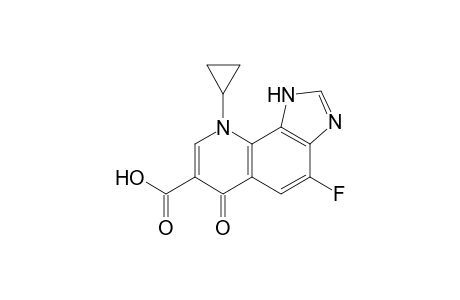 9-Cyclopropyl-4-fluoro-6-oxo-6,9-dihydro-1H-imidazo[4,5-h]quinoline-7-carboxylic acid