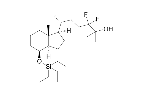 (8S,20R)-des-A,B-24,24-Difluoro-8.beta.-[(triethylsilyl)oxy]cholestane-25-ol
