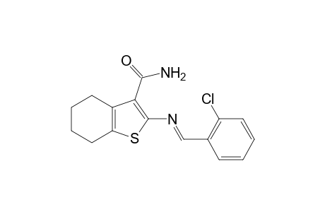 2-[(o-chlorobenzylidene)amino]-4,5,6,7-tetrahydrobenzo[b]thiophene-3-carboxamide