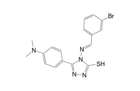 4-{[(E)-(3-bromophenyl)methylidene]amino}-5-[4-(dimethylamino)phenyl]-4H-1,2,4-triazole-3-thiol