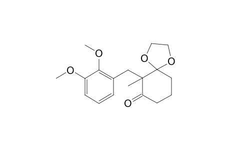 2-(2,3-Dimethoxyphenyl)methyl-2-methyl-3-oxo-spirocyclohexan-1-2'-[1,3]dioxalane