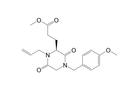 Methyl (S)-3-[1-allyl-4-(4-methoxybenzyl)-3,6-dioxopiperazin-2-yl]propanoate