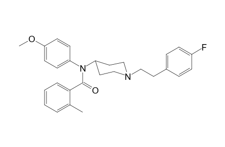 N-(1-[2-(4-Fluorophenyl)ethyl]piperidin-4-yl)-N-4-methoxyphenyl-2-methylbenzamide