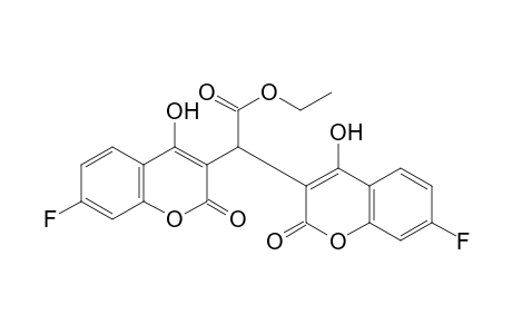 bis[7-fluoro-4-hydroxy-2-oxo-2H-1-benzopyran-3-yl]acetic acid, ethyl ester