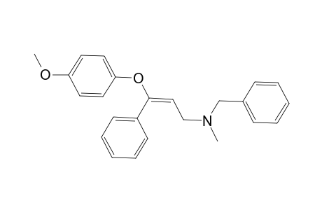 (E)-3-(4-Methoxyphenoxy)-N-benzyl-N-methyl-3-phenylprop-2-en-1-amine