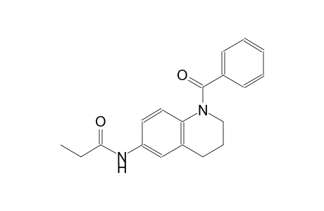 N-(1-benzoyl-1,2,3,4-tetrahydro-6-quinolinyl)propanamide