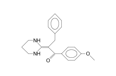 2-(1-[4-Methoxy-benzoyl]-2-phenyl-ethylidene)-hexahydro-pyrimidine