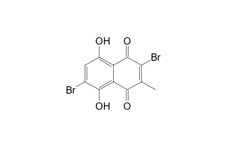 2,6-Dibromo-5,8-dihydroxy-3-methyl-1,4-naphthalenedione