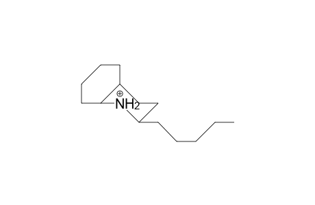 2-Pentyl-cis-decahydro-quinolinium cation