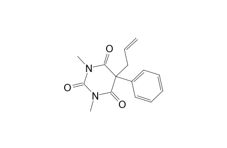 2,4,6(1H,3H,5H)-Pyrimidinetrione, 1,3-dimethyl-5-phenyl-5-(2-propenyl)-