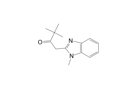 2-Butanone, 3,3-dimethyl-1-(1-methyl-1H-benzimidazol-2-yl)-