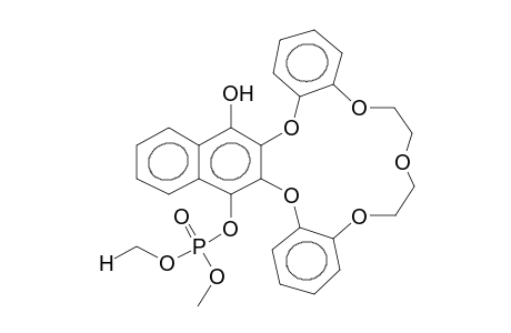 2,3,11,12-DIBENZO-14,15-[O-DIMETHOXYPHOSPHORYLNAPHTHO[2,3]HYDROQUINONO]-1,6,1,4,7,10,13-PENTAOXACYCLOPENTADECATRIENE-2,11,14