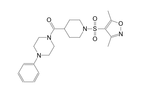1-({1-[(3,5-dimethyl-4-isoxazolyl)sulfonyl]-4-piperidinyl}carbonyl)-4-phenylpiperazine