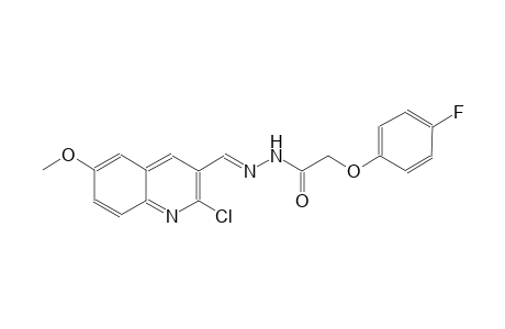 N'-[(E)-(2-chloro-6-methoxy-3-quinolinyl)methylidene]-2-(4-fluorophenoxy)acetohydrazide