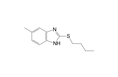 1H-1,3-Benzimidazole, 2-(butylthio)-5-methyl-