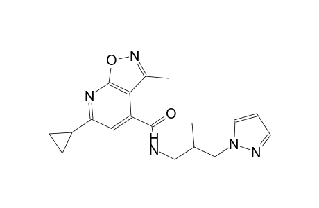 isoxazolo[5,4-b]pyridine-4-carboxamide, 6-cyclopropyl-3-methyl-N-[2-methyl-3-(1H-pyrazol-1-yl)propyl]-