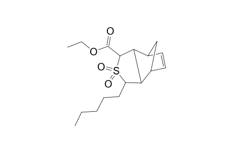 3-Ethoxycarbonyl-4-thia-4,4-dioxo-5-pentyl-tetracyclo[5.2.1(1,7).0(2,6)]deca-8-ene