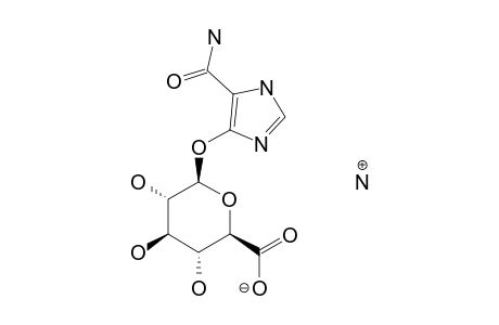 4(5)-(AMMONIUM-BETA-D-GLUCOPYRANOSYLOXYURONATE)-1H-IMIDAZOLE-5(4)-CARBOXAMIDE